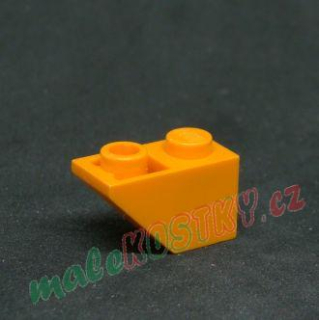 Lego šikmá kostka inverted 45 2x1 oranžová
