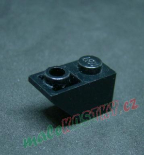 Lego šikmá kostka inverted 45 2x1 černá