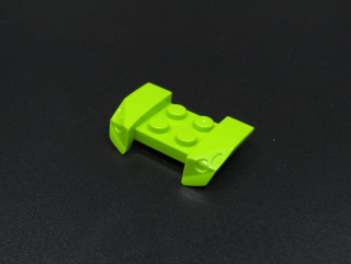 Lego blatník s převisem 2x4 - lime