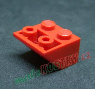 Lego šikmá kostka 45 2x2 červená