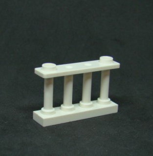 Lego plot 1 x 4 x 2 - bílý