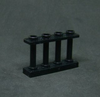 Lego plot 1 x 4 x 2 - černý