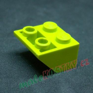 Lego šikmá kostka 45 2x2 světle zelená - lime