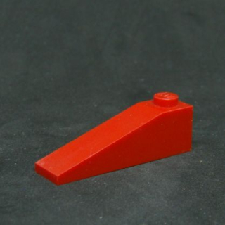 Lego šikmá kostka 18° 4x1 - červená