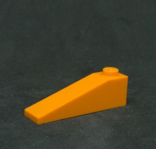 Lego šikmá kostka 18° 4x1 - oranžová