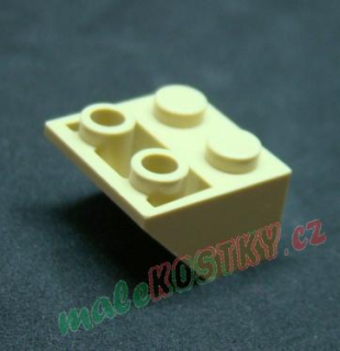 Lego šikmá kostka 45 2x2 béžová