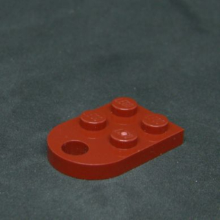 Lego destička speciální půlkulatá 3x2 - tmavě červená
