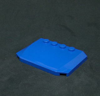 Lego destička-střecha 4 x 6 x 2/3 - modrá