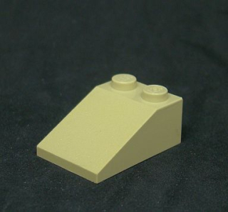 Lego šikmá kostka 33° 3x2 béžová