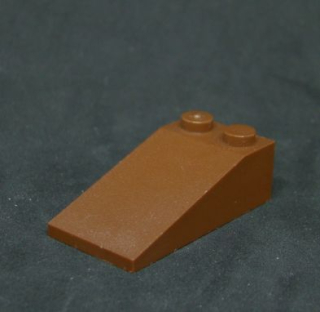 Lego šikmá kostka 18° 4x2 hnědá - reddish brown