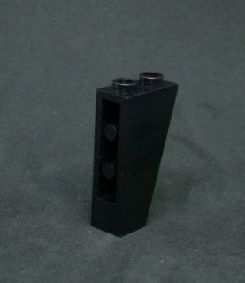 Lego kostička šikmá inverted  2x1x3 - černá