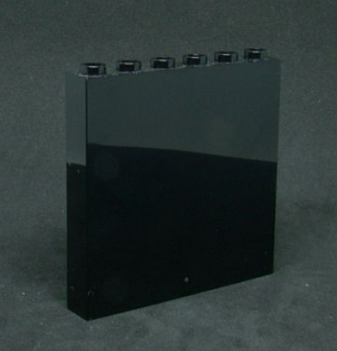 Lego panel 1x6x5 - černý