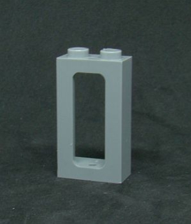 Lego okno vlakové 1x2x3 - světle šedé - light bluish gray 