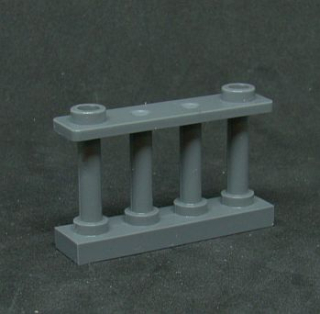 Lego plot 1 x 4 x 2 - tmavě šedý - dark bluish gray 