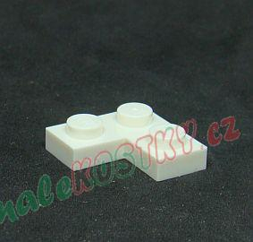 Lego destička rohová 2x2 bílá