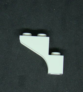 Lego oblouk - klenba - bílý 