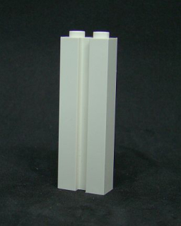 Lego kostka vysoká s drážkou 1 x 2 x 5  - bílá 