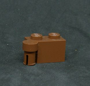 Lego kostička speciální 1x2 - hnědá - reddish brown