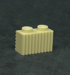 Lego kostička speciální 1x2 - béžová