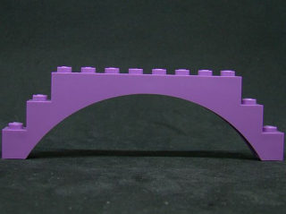 Lego oblouk - klemba 1 x 12 x 3 - středně levandulová