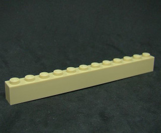 Lego kostička 1x12 béžová