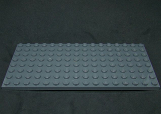 Lego deska 8x16 - tmavě šedá - dark bluish gray 