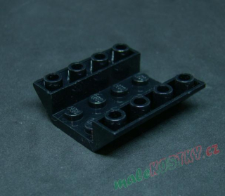 Lego destička šikmá inverted 4x4 černá