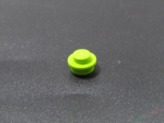 Lego kulatá destička 1x1 - světle zelená - lime