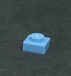 Lego destička 1x1 středně modrá