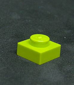 Lego destička 1x1 světle zelená - lime
