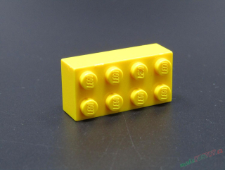 Lego®kostka 2x4 - žlutá