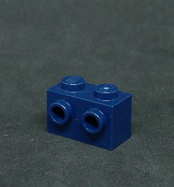 Lego kostička speciální 1x2 s nopy - tmavě modrá