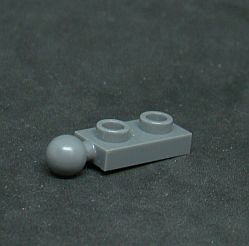 Lego destička speciální 1x2 - tmavě šedá - dark bluish gray