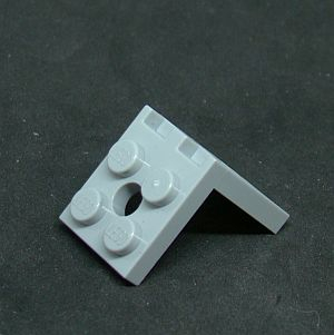 Lego destička speciální - konzole 2x2 -2x2 - světle šedá - light bluish gray