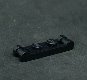 Lego destička speciální 1x2 - černá