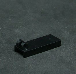 Lego destička speciální 1x2 se 2 zuby  - černá