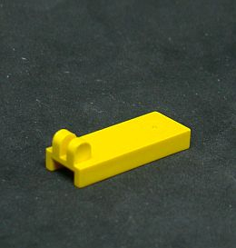 Lego destička speciální 1x2 se 2 zuby  - žlutá