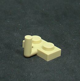 Lego destička hák 1x2 béžová