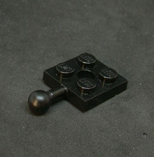 Lego destička speciální 2x2 - černá