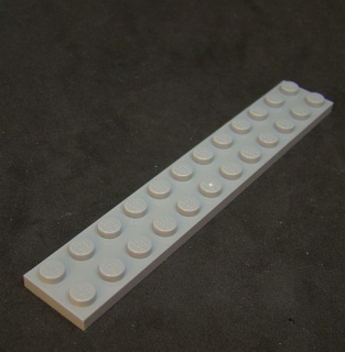 Lego destička 2x12 světle šedá- light bluish gray