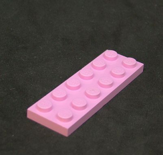 Lego destička 2x6 jasně růžová