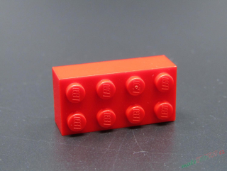 Lego®kostka 2x4 - červená 