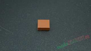 Lego destička hladká 1x1 hnědá - reddish brown