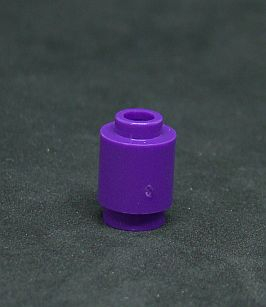 Lego válec otevřený 1x1 tmavě fialový