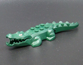 Lego krokodýl - tmavě zelený
