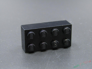 Lego®kostka 2x4 - černá 