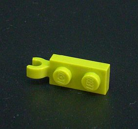 Lego destička s klipem 1x2 lime