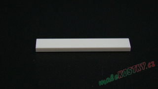 Lego destička hladká 1x6 bílá
