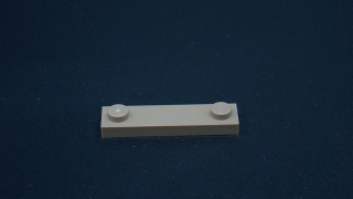 Lego destička speciální s nopy 1x4 - tmavě béžová