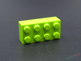 Lego®kostka 2x4 - světle zelená - lime